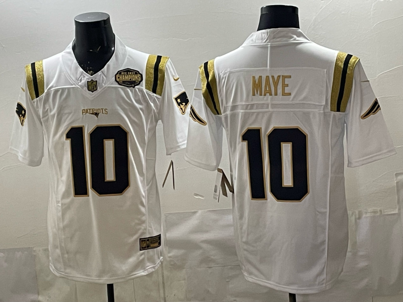 Men 2026 New England Patriots #10 Maye white Nike Limited NFL Jersey 04->new england patriots->NFL Jersey